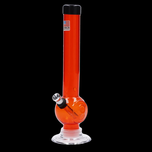 JM Plastics Magic 8 Ball Base with Carb Hole Acrylic Water Pipe - 8 in.