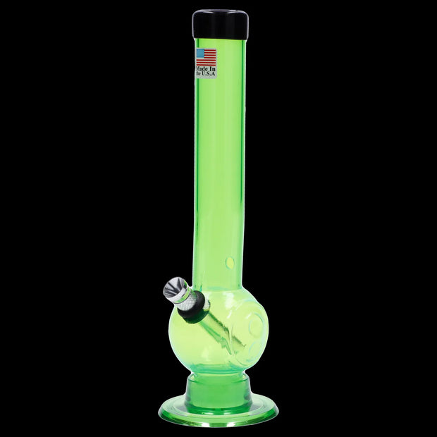 JM Plastics Magic 8 Ball Base with Carb Hole Acrylic Water Pipe - 8 in.