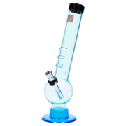 JM Plastics Bent Neck with Grip and Carb Hole Acrylic Water Pipe - 8 in.