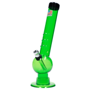 JM Plastics Bent Neck with Grip and Carb Hole Acrylic Water Pipe - 8 in.