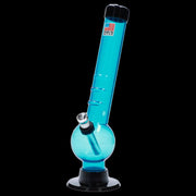 JM Plastics Bent Neck with Grip and Carb Hole Acrylic Water Pipe - 8 in.