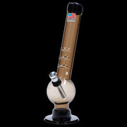 JM Plastics Bent Neck with Grip and Carb Hole Acrylic Water Pipe - 8 in.