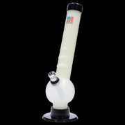 JM Plastics Bent Neck with Grip and Carb Hole Acrylic Water Pipe - 8 in.