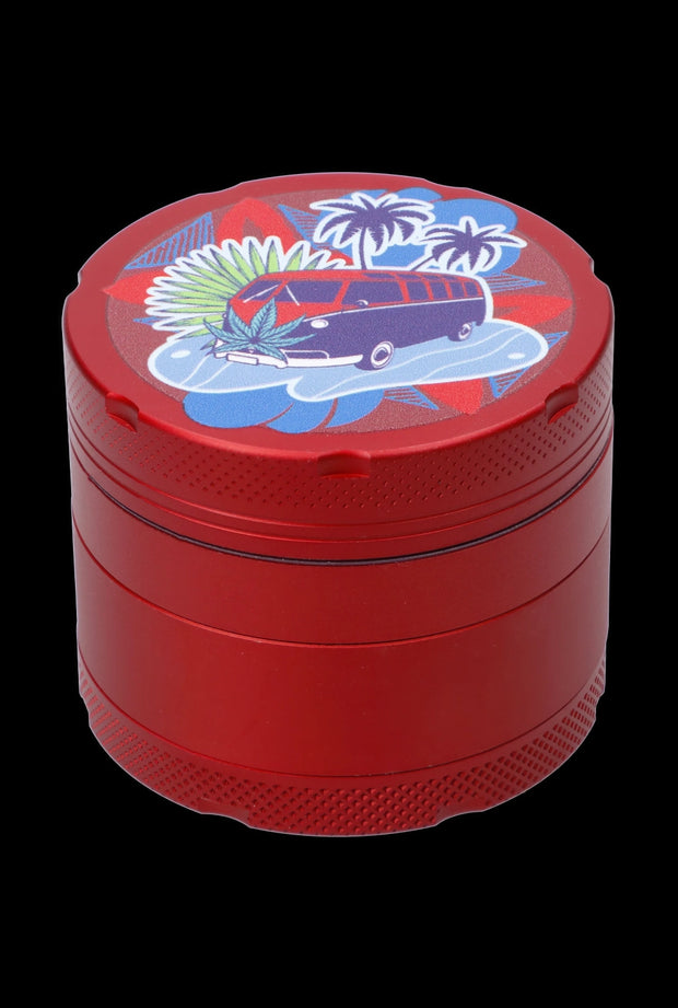 Cabana Cannabis Co. 3-Stage Grinder Surfari Red