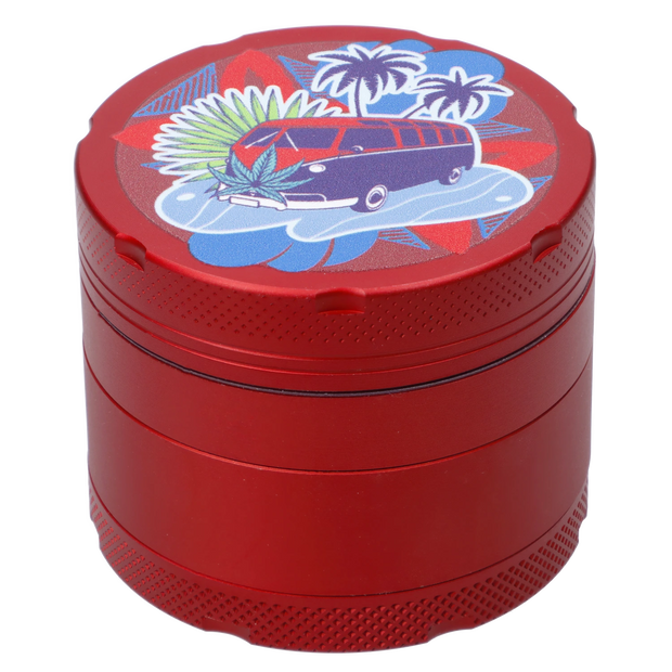 Cabana Cannabis Co. 3-Stage Grinder Surfari Red