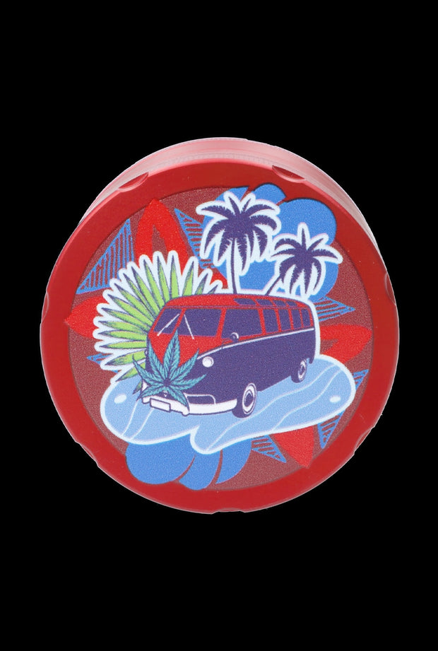 Cabana Cannabis Co. 3-Stage Grinder Surfari Red