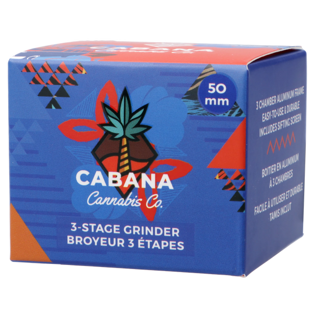 Cabana Cannabis Co. 3-Stage Grinder Surfari Red