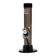 JM Plastics Mini Matching Straight Tube with Carb Hole Acrylic Water Pipe - 6 in.