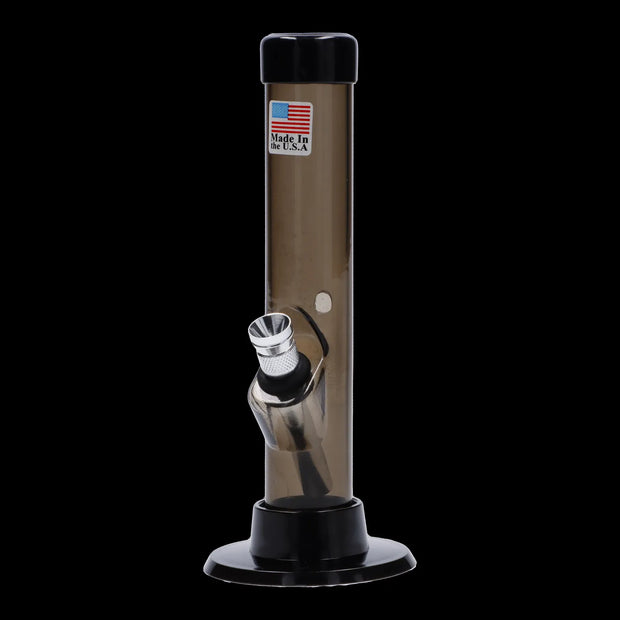 JM Plastics Mini Matching Straight Tube with Carb Hole Acrylic Water Pipe - 6 in.