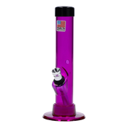 JM Plastics Mini Matching Straight Tube with Carb Hole Acrylic Water Pipe - 6 in.