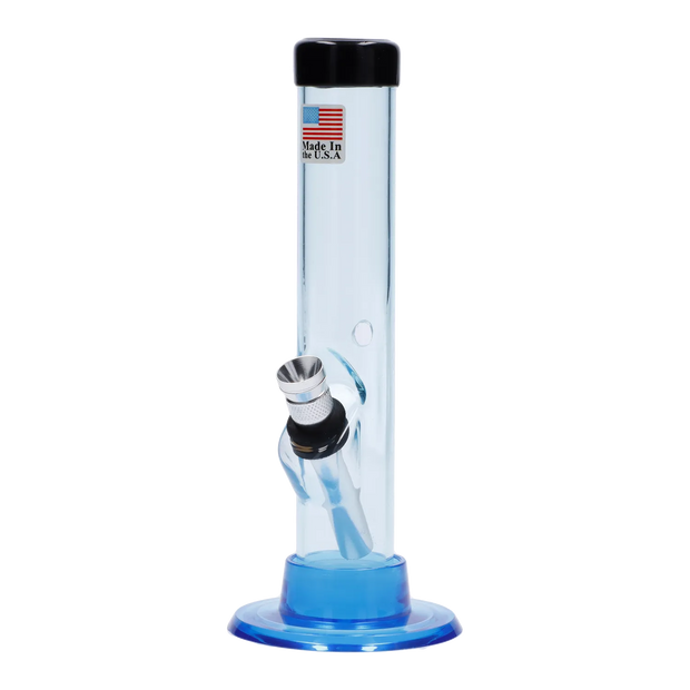 JM Plastics Mini Matching Straight Tube with Carb Hole Acrylic Water Pipe - 6 in.