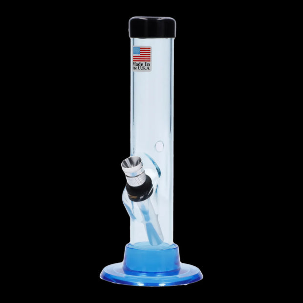 JM Plastics Mini Matching Straight Tube with Carb Hole Acrylic Water Pipe - 6 in.