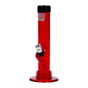 JM Plastics Mini Matching Straight Tube with Carb Hole Acrylic Water Pipe - 6 in.
