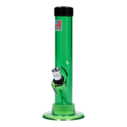 JM Plastics Mini Matching Straight Tube with Carb Hole Acrylic Water Pipe - 6 in.