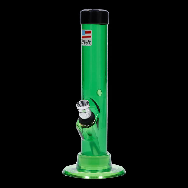 JM Plastics Mini Matching Straight Tube with Carb Hole Acrylic Water Pipe - 6 in.