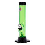 JM Plastics Mini Matching Straight Tube with Carb Hole Acrylic Water Pipe - 6 in.