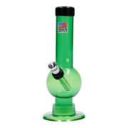 JM Plastics Mini Bubble Base with Carb Hole Acrylic Water Pipe - 6 in.