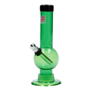 JM Plastics Mini Bubble Base with Carb Hole Acrylic Water Pipe - 6 in.