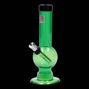 JM Plastics Mini Bubble Base with Carb Hole Acrylic Water Pipe - 6 in.