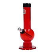 JM Plastics Mini Bubble Base with Carb Hole Acrylic Water Pipe - 6 in.