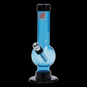 JM Plastics Mini Bubble Base with Carb Hole Acrylic Water Pipe - 6 in.