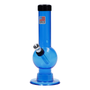 JM Plastics Mini Bubble Base with Carb Hole Acrylic Water Pipe - 6 in.