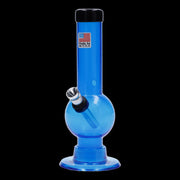 JM Plastics Mini Bubble Base with Carb Hole Acrylic Water Pipe - 6 in.