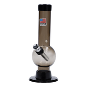 JM Plastics Mini Bubble Base with Carb Hole Acrylic Water Pipe - 6 in.