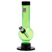 JM Plastics Mini Bubble Base with Carb Hole Acrylic Water Pipe - 6 in.