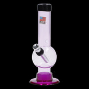 JM Plastics Mini Bubble Base with Carb Hole Acrylic Water Pipe - 6 in.