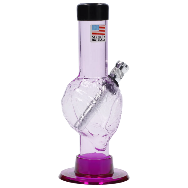JM Plastics Mini Alien Base Acrylic Water Pipe - 6 in.