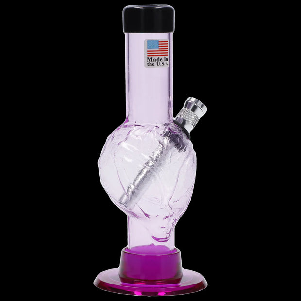 JM Plastics Mini Alien Base Acrylic Water Pipe - 6 in.