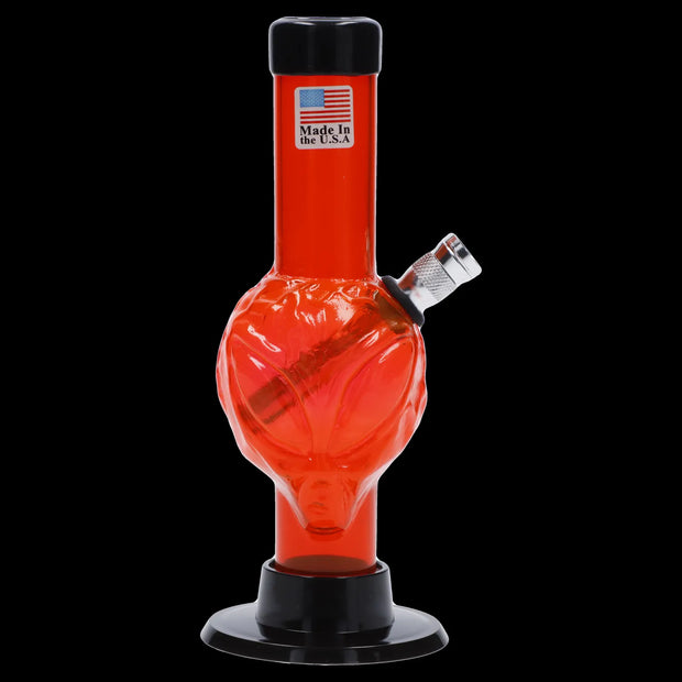 JM Plastics Mini Alien Base Acrylic Water Pipe - 6 in.