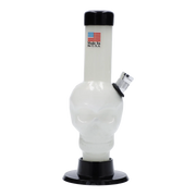 JM Plastics Mini Skull Base Acrylic Water Pipe - 6 in.