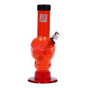 JM Plastics Mini Skull Base Acrylic Water Pipe - 6 in.