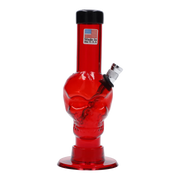 JM Plastics Mini Skull Base Acrylic Water Pipe - 6 in.