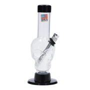 JM Plastics Mini Skull Base Acrylic Water Pipe - 6 in.
