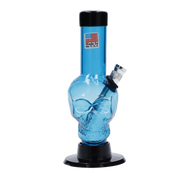JM Plastics Mini Skull Base Acrylic Water Pipe - 6 in.