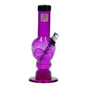 JM Plastics Mini Skull Base Acrylic Water Pipe - 6 in.