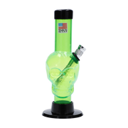JM Plastics Mini Skull Base Acrylic Water Pipe - 6 in.