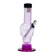 JM Plastics Mini Skull Base Acrylic Water Pipe - 6 in.