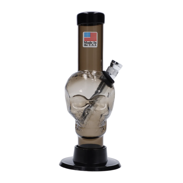 JM Plastics Mini Skull Base Acrylic Water Pipe - 6 in.