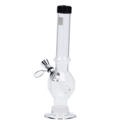 JM Plastics Grenade Base with Pull Slide Acrylic Water Pipe - 8 in.
