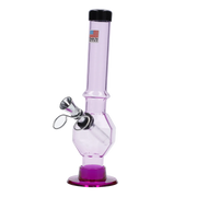JM Plastics Grenade Base with Pull Slide Acrylic Water Pipe - 8 in.