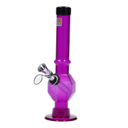 JM Plastics Grenade Base with Pull Slide Acrylic Water Pipe - 8 in.