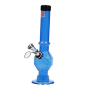 JM Plastics Grenade Base with Pull Slide Acrylic Water Pipe - 8 in.