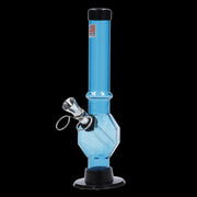 JM Plastics Grenade Base with Pull Slide Acrylic Water Pipe - 8 in.
