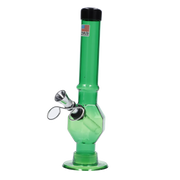 JM Plastics Grenade Base with Pull Slide Acrylic Water Pipe - 8 in.