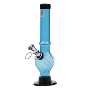 JM Plastics Grenade Base with Pull Slide Acrylic Water Pipe - 8 in.
