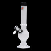 JM Plastics Grenade Base with Pull Slide Acrylic Water Pipe - 8 in.